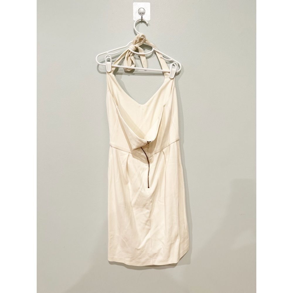 Amanda uprichard halter tie mini dress ivory - Picture 2 of 3